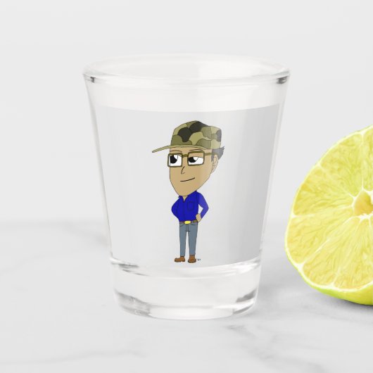 Chibi-Scheiben Schnapsglas (Vorderseite)