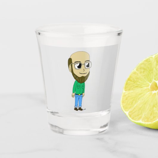 Chibi-Scheiben Schnapsglas (Vorderseite)