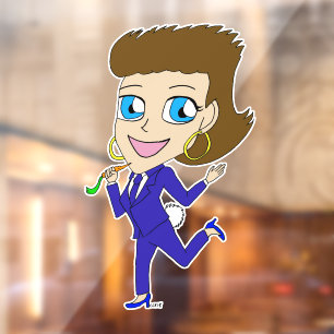 Chibi-Schwanz Fensteraufkleber