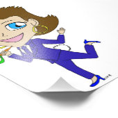 Chibi-Schwanz Fotodruck (Ecke)