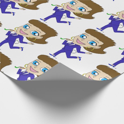 Chibi-Schwanz Geschenkpapier (Ecke)