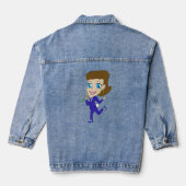 Chibi-Schwanz Jeansjacke (Rückseite)