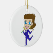 Chibi-Schwanz Keramik Ornament (Rechts)