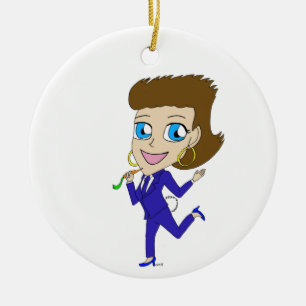 Chibi-Schwanz Keramik Ornament