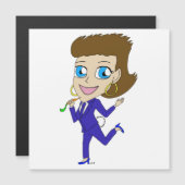 Chibi-Schwanz-Magnet Magnetkarte (Vorne/Hinten)