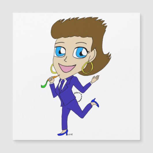 Chibi-Schwanz-Magnet Magnetkarte (Vorderseite)