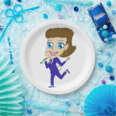Chibi-Schwanz Pappteller (Party)