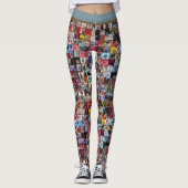 Chibi Sketch Foto Wall Leggings (Vorderseite)