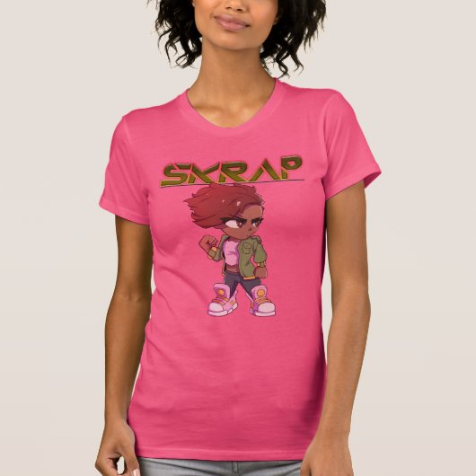Chibi Skrap pink ladies tee (Vorderseite)