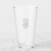 Chibi Sloth Coffee Lover � Cute Kawaii Sloth Huggi Glas (Rückseite)