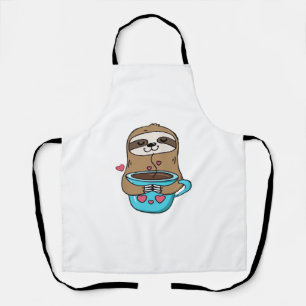 Chibi Sloth Coffee Lover - Niedlich Kawaii Sloth H Schürze