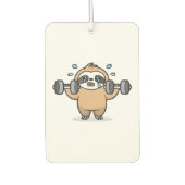 Chibi Sloth Gym Fail � Cute Kawaii Funny Workout A Autolufterfrischer (Vorderseite)