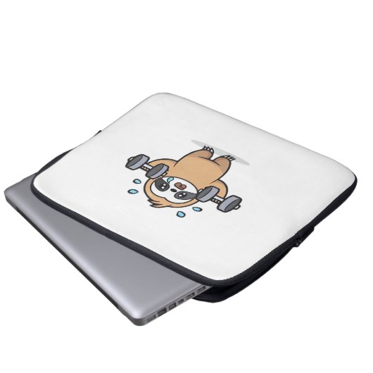 Chibi Sloth Gym Versag - Niedliches Kawaii Funny W Laptopschutzhülle (Vorne Knopf)
