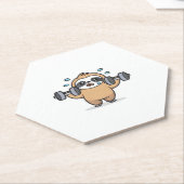 Chibi Sloth Gym Versag - Niedliches Kawaii Funny W Untersetzer (angewinkelt)