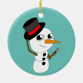 Chibi-Smowman-Keramik Keramik Ornament (Hinten)