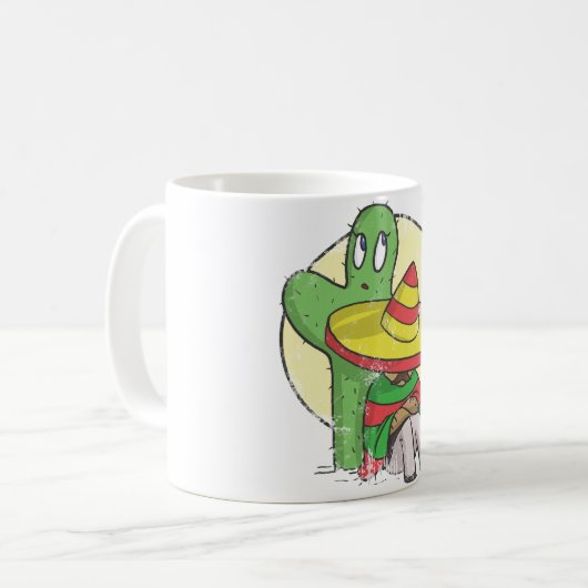 chibi Sombrero beunruhigt Kaffeetasse (Vorderseite Links)