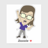 Chibi Sonic_Zeph Aufkleber (Blatt)