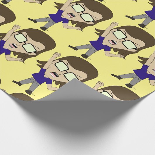 Chibi Sonic_Zeph Geschenkpapier (Ecke)