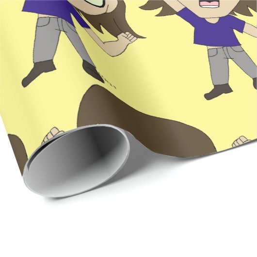 Chibi Sonic_Zeph Geschenkpapier (Rolleneckpunkt)