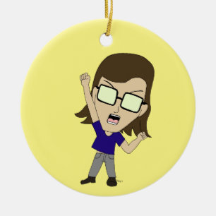 Chibi Sonic_Zeph Keramik Ornament