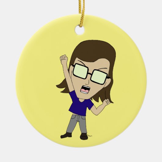 Chibi Sonic_Zeph Keramik Ornament (Vorne)