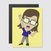 Chibi Sonic_Zeph Magnetkarte (Vorne/Hinten)