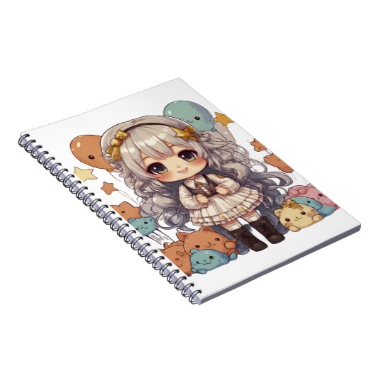 Chibi-Spiralnotebook Notizblock (Rechte Seite)