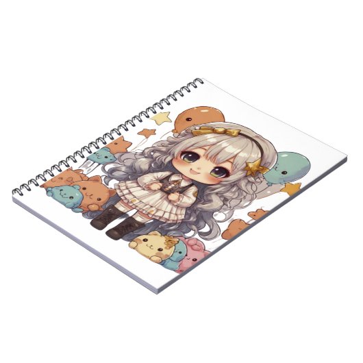Chibi-Spiralnotebook Notizblock (Linke Seite)