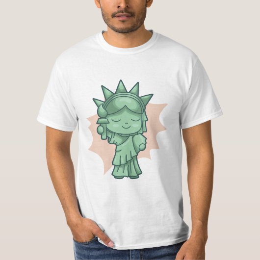 CHIBI STATUE OF LIBERTY NEW YORK T-Shirt (Vorderseite)