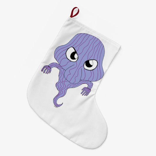 Chibi-Stil Großer Weihnachtsstrumpf (Vorderansicht (hängend))