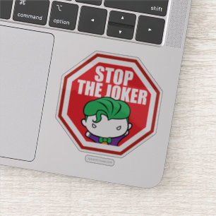 Chibi "Stopp the Joker" Unterschreiben Aufkleber