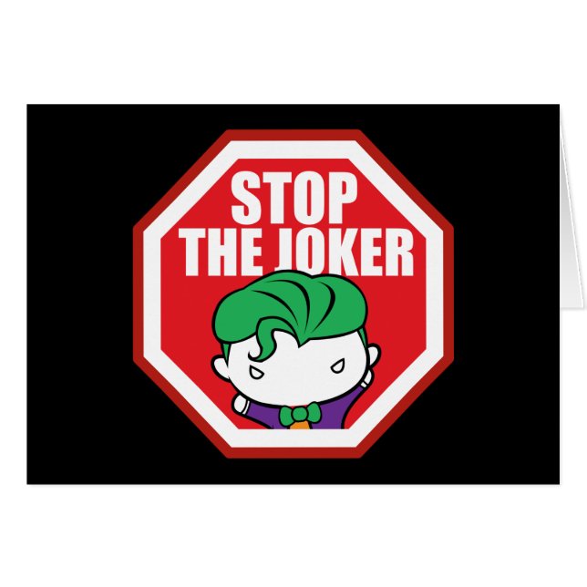 Chibi "Stopp the Joker" Unterschrift (Vorderseite (Horizontal))