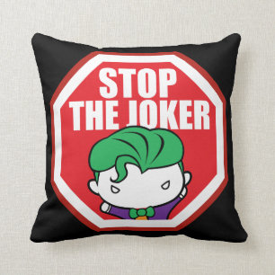 Chibi "Stopp the Joker" Unterschrift Kissen