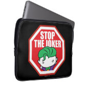 Chibi "Stopp the Joker" Unterschrift Laptopschutzhülle (Vorne Rechts)