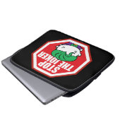 Chibi "Stopp the Joker" Unterschrift Laptopschutzhülle (Vorne Knopf)