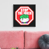 Chibi "Stopp the Joker" Unterschrift Leinwanddruck (Insitu (Wohnzimmer))