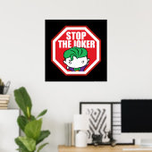 Chibi "Stopp the Joker" Unterschrift Poster (Heimbüro)