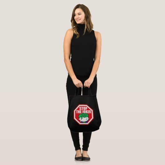 Chibi "Stopp the Joker" Unterschrift Tragetasche (Vorderseite (Model))