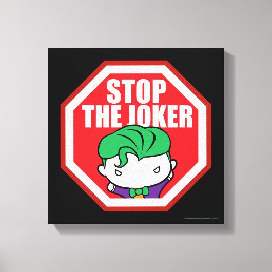 Chibi "Stoppt den Joker" Schild (Vorderseite)