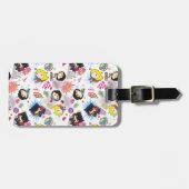 Chibi Super Heroine Pattern Gepäckanhänger (Vorderseite horizontal)
