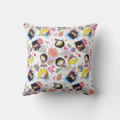 Chibi Super Heroine Pattern Kissen (Rückseite)