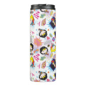 Chibi Super Heroine Pattern Thermosbecher (Rückseite)