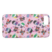 Chibi Super Villain Action Pattern Case-Mate iPhone Hülle (Rückseite (Horizontal))