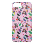 Chibi Super Villain Action Pattern Case-Mate iPhone Hülle (Rückseite)