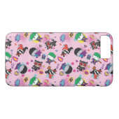 Chibi Super Villain Action Pattern Case-Mate iPhone Hülle (Rückseite (Horizontal))