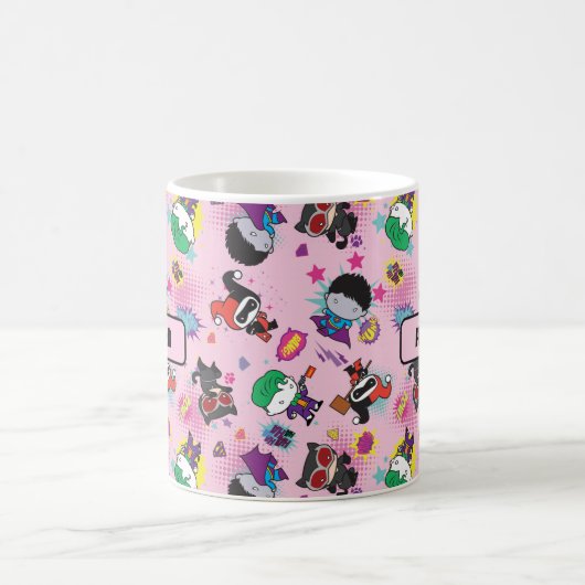 Chibi Super Villain Action Pattern Kaffeetasse (Mittel)