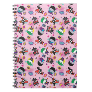 Chibi Super Villain Action Pattern Notizblock