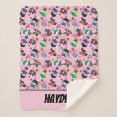 Chibi Super Villain Action Pattern Sherpadecke (Vorderseite)