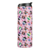 Chibi Super Villain Action Pattern Thermosbecher (Nach links gedreht)