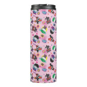 Chibi Super Villain Action Pattern Thermosbecher (Rückseite)